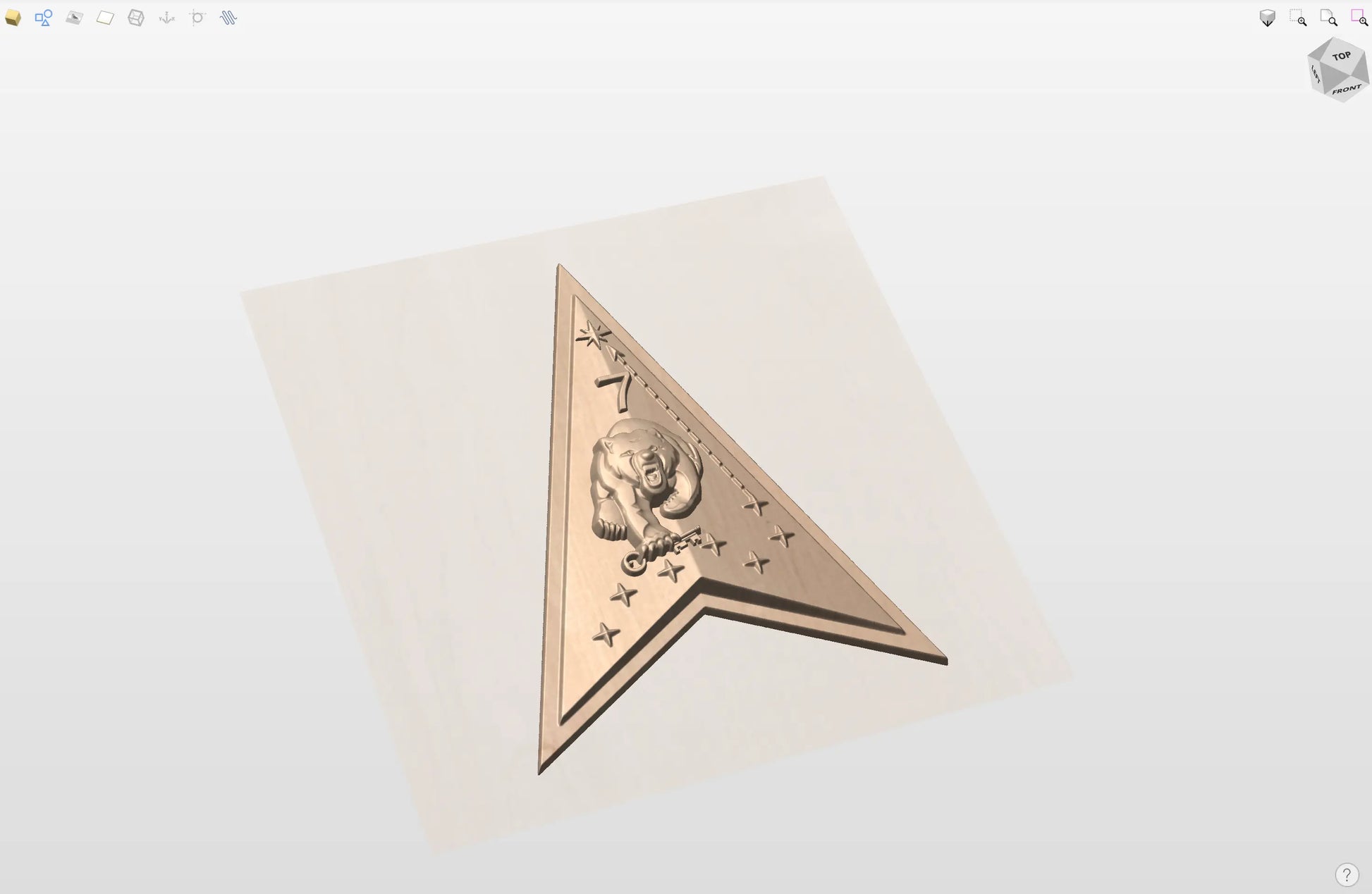 CNC File I  US Space Force Space Delta 7 Insignia 3D Model I  RathTech Design My Store