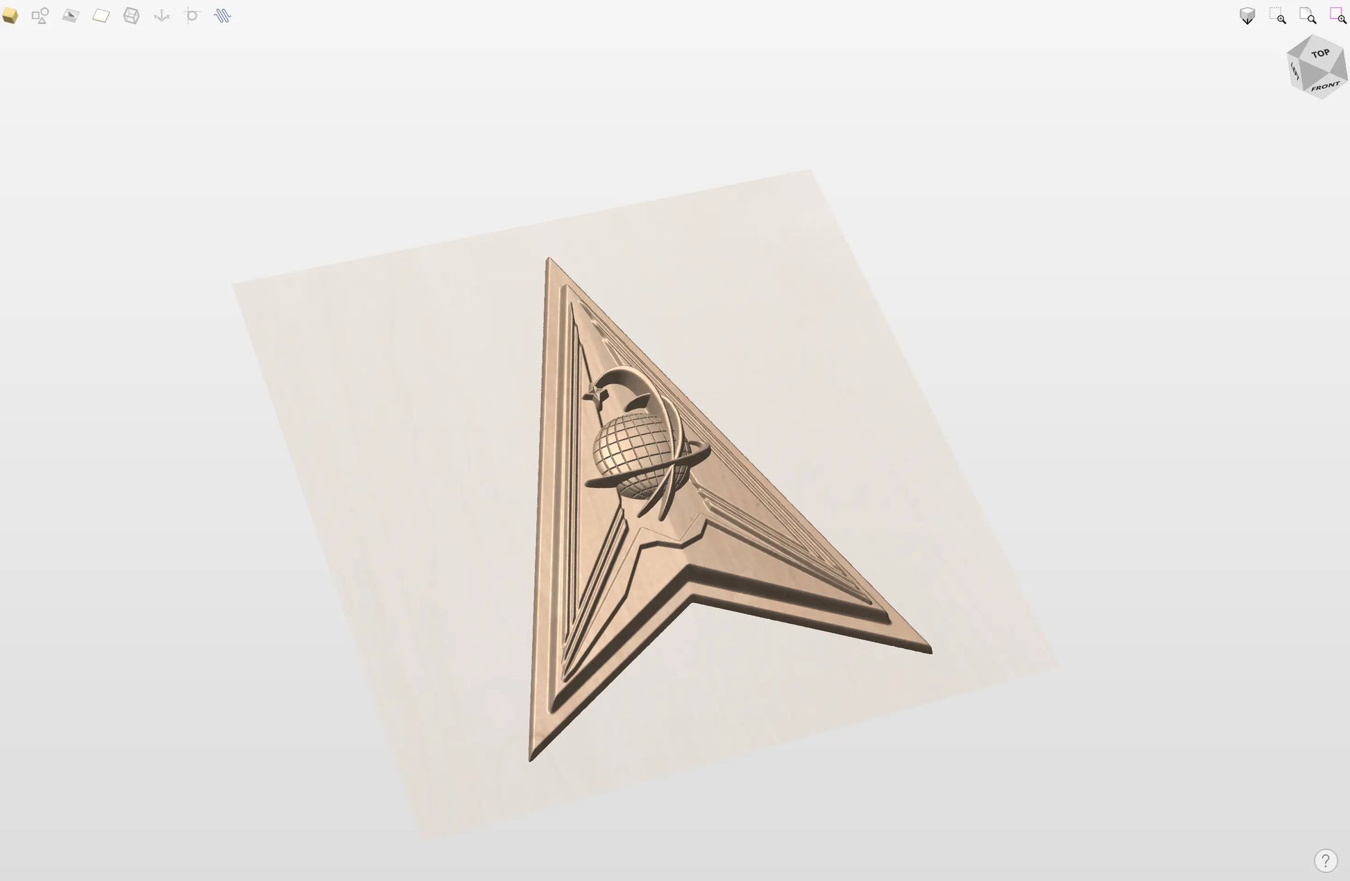 CNC File I  US Space Force Space Delta 8 Insignia 3D Model I  RathTech Design My Store