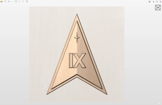 CNC File I  US Space Force Space Delta 9 Insignia 3D Model I  RathTech Design My Store