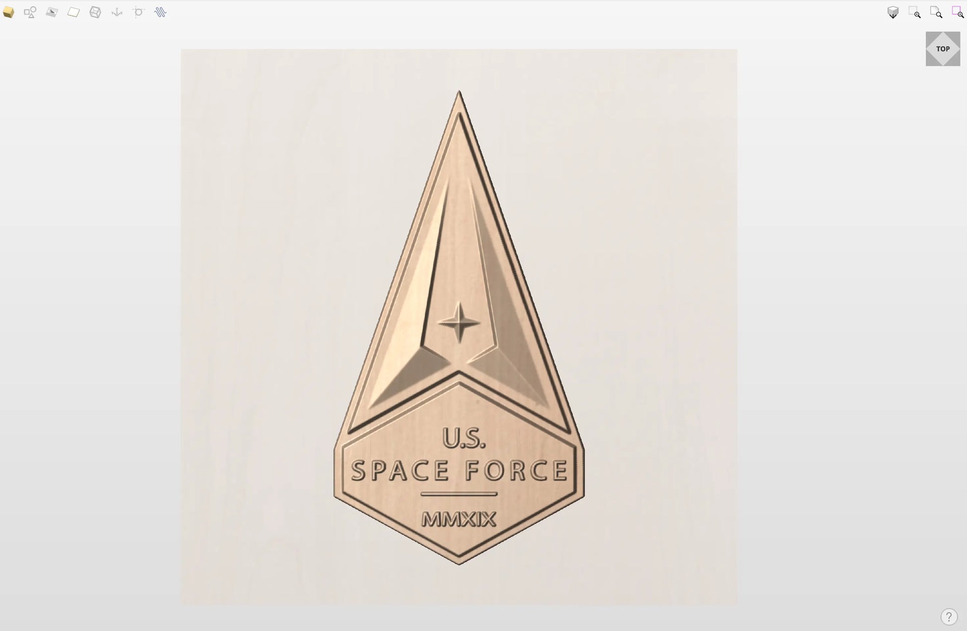 CNC File I  US Space Force Insignia 3D Model I  RathTech Design My Store