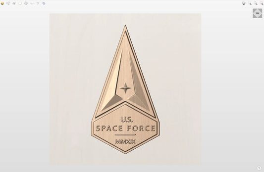 CNC File I  US Space Force Insignia 3D Model I  RathTech Design My Store