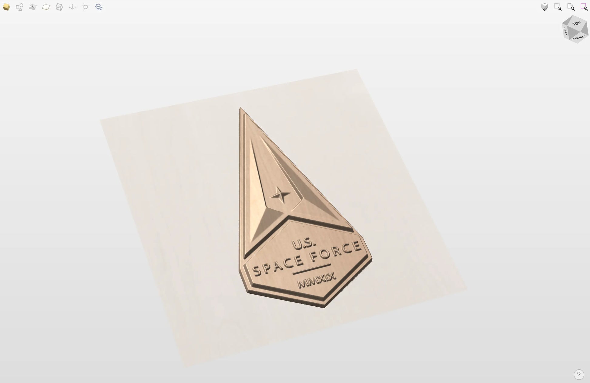 CNC File I  US Space Force Insignia 3D Model I  RathTech Design My Store