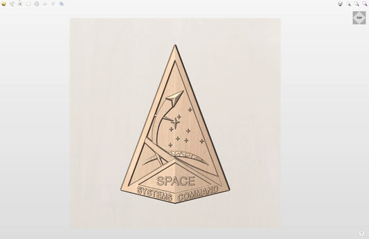 CNC File I  US Space Force Systems Command Insignia 3D Model I  RathTech Design My Store