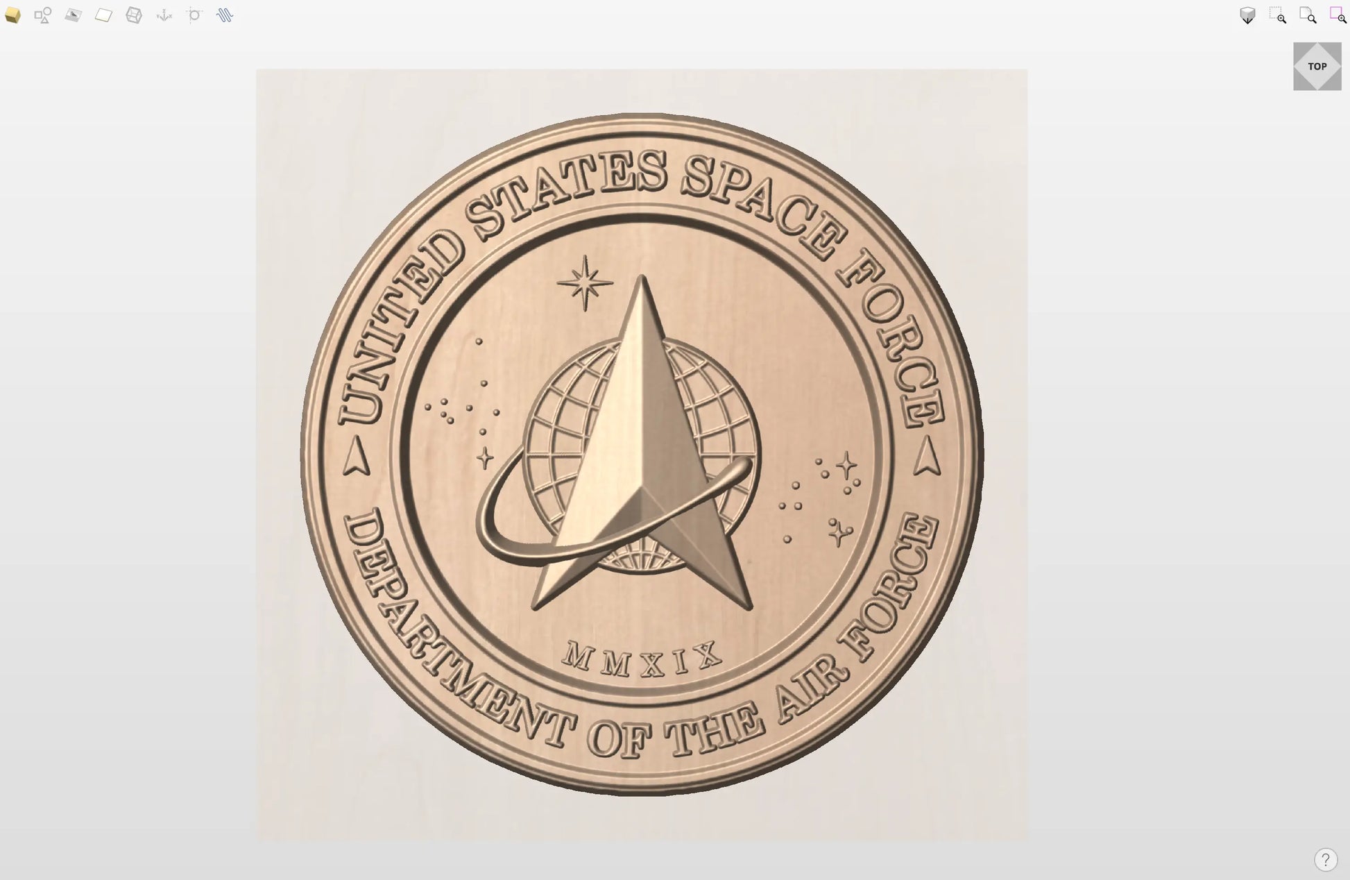 CNC File I  US Space Force Seal 3D Model I  RathTech Design My Store