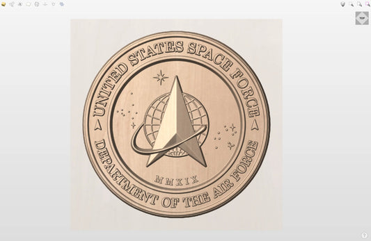 CNC File I  US Space Force Seal 3D Model I  RathTech Design My Store