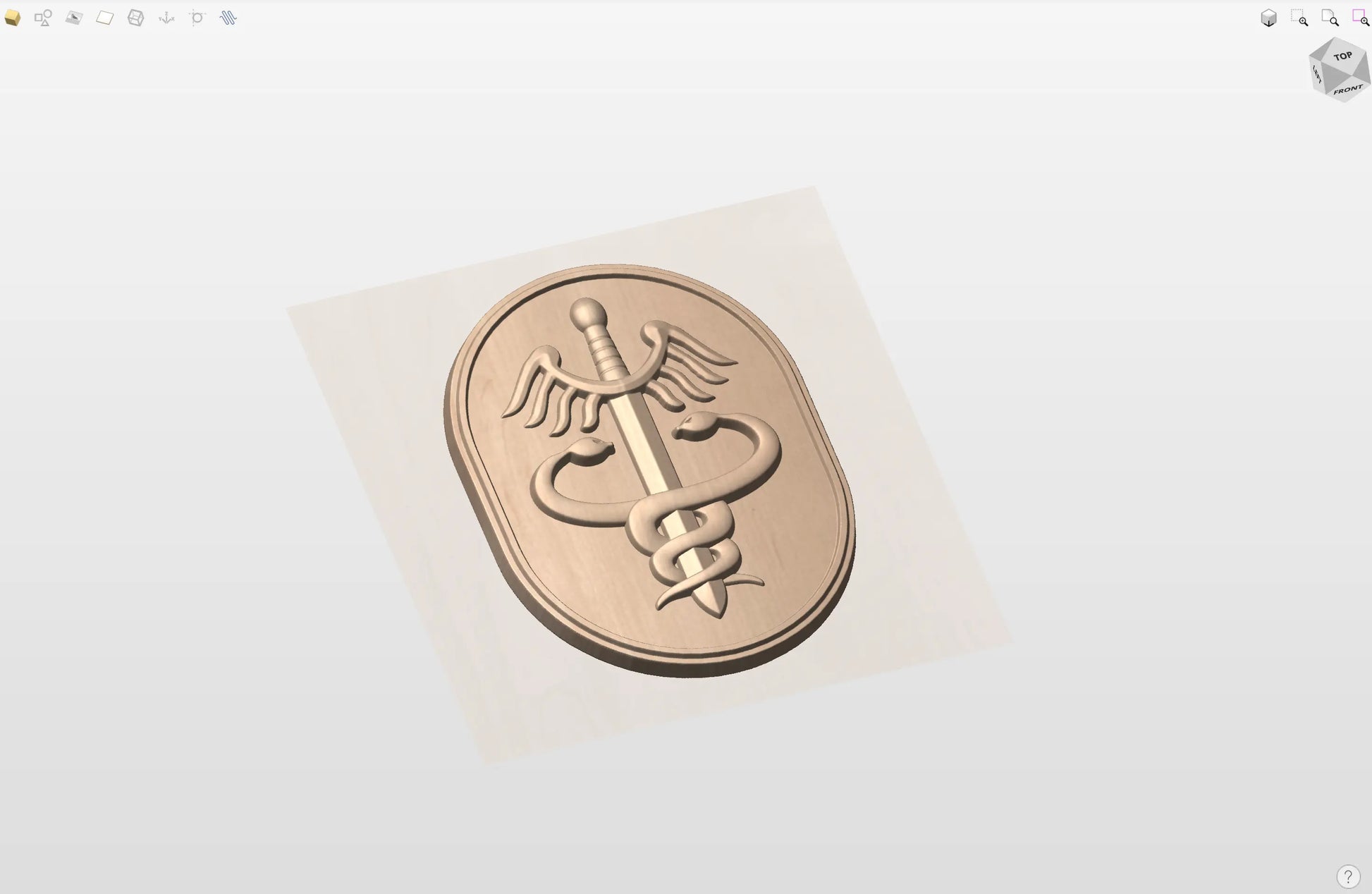 CNC File I  US Army Medical Command Patch 3D Model I  RathTech Design My Store