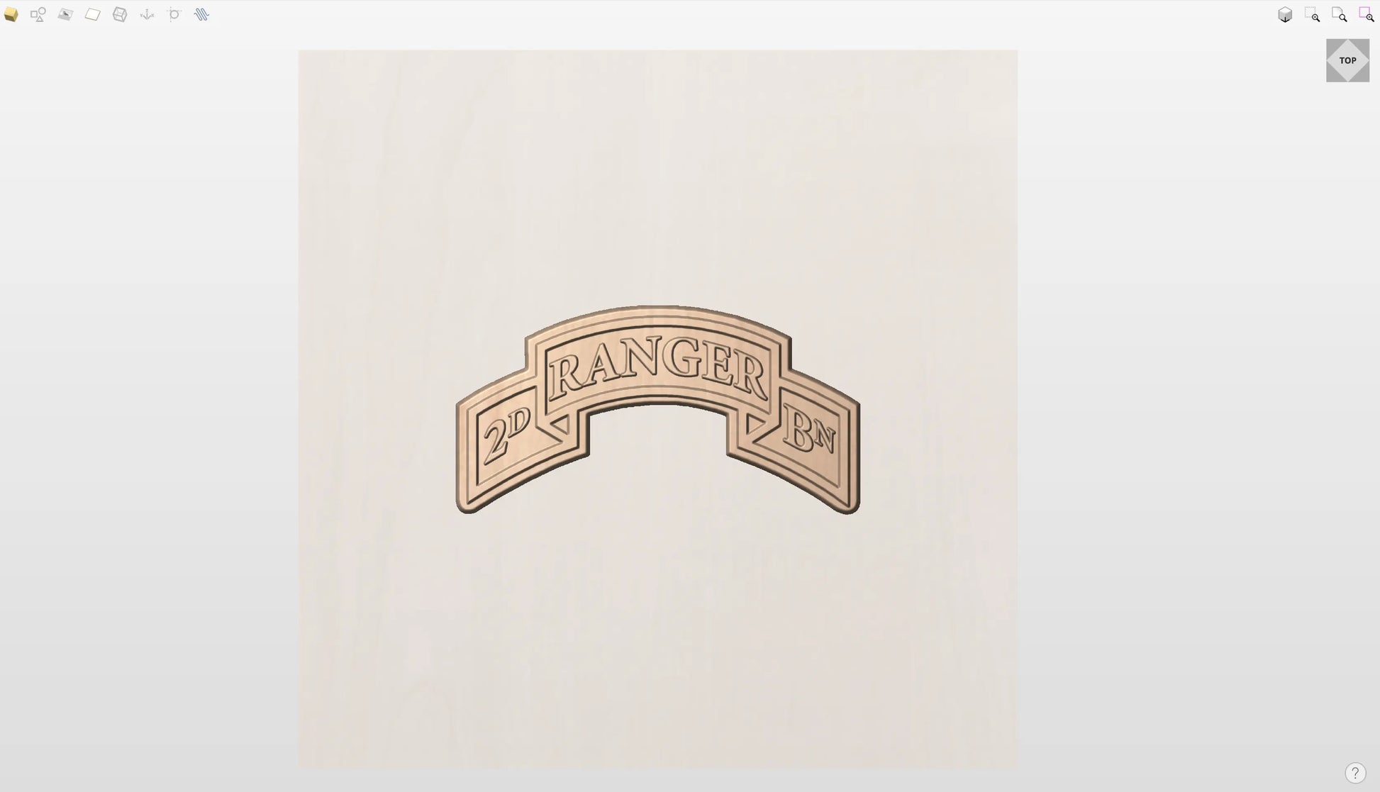 CNC File I US Army 2nd Battalion Ranger Scroll 3D Model I  RathTech Design My Store