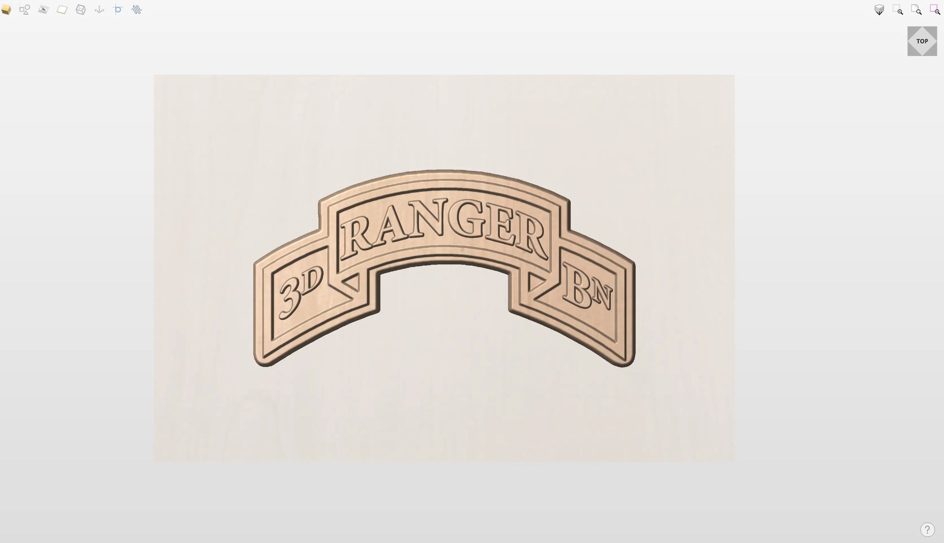 CNC File I US Army 3rd Battalion Scroll 3D Model I  RathTech Design My Store