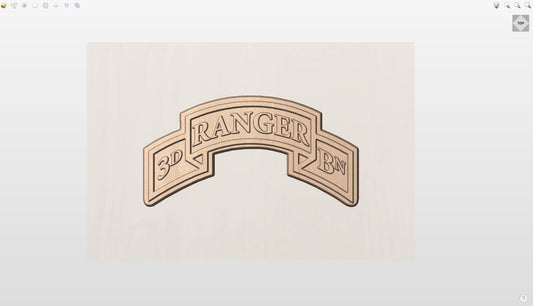 CNC File I US Army 3rd Battalion Scroll 3D Model I  RathTech Design My Store