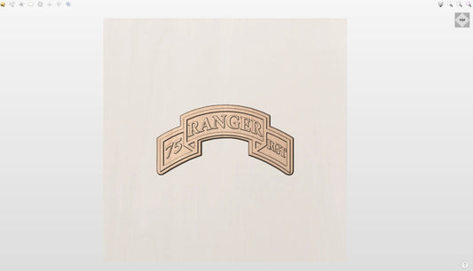 CNC File I US Army 75th Ranger Regiment Scroll 3D Model I  RathTech Design My Store