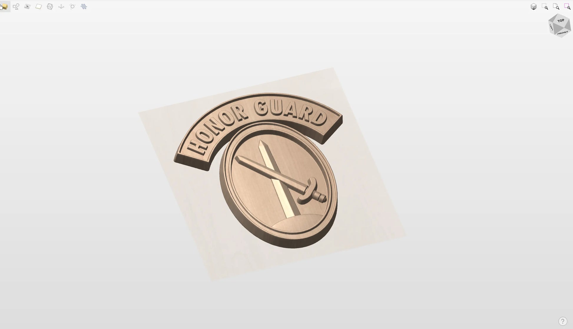 CNC File I  US Army Military District of Washington CSIB Unit Patch 3D Model I  RathTech Design My Store