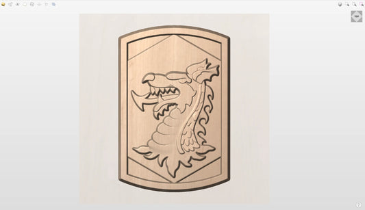 CNC File I  US Army 404th Maneuver Enhancement Brigade Unit Patch 3D Model I  RathTech Design My Store