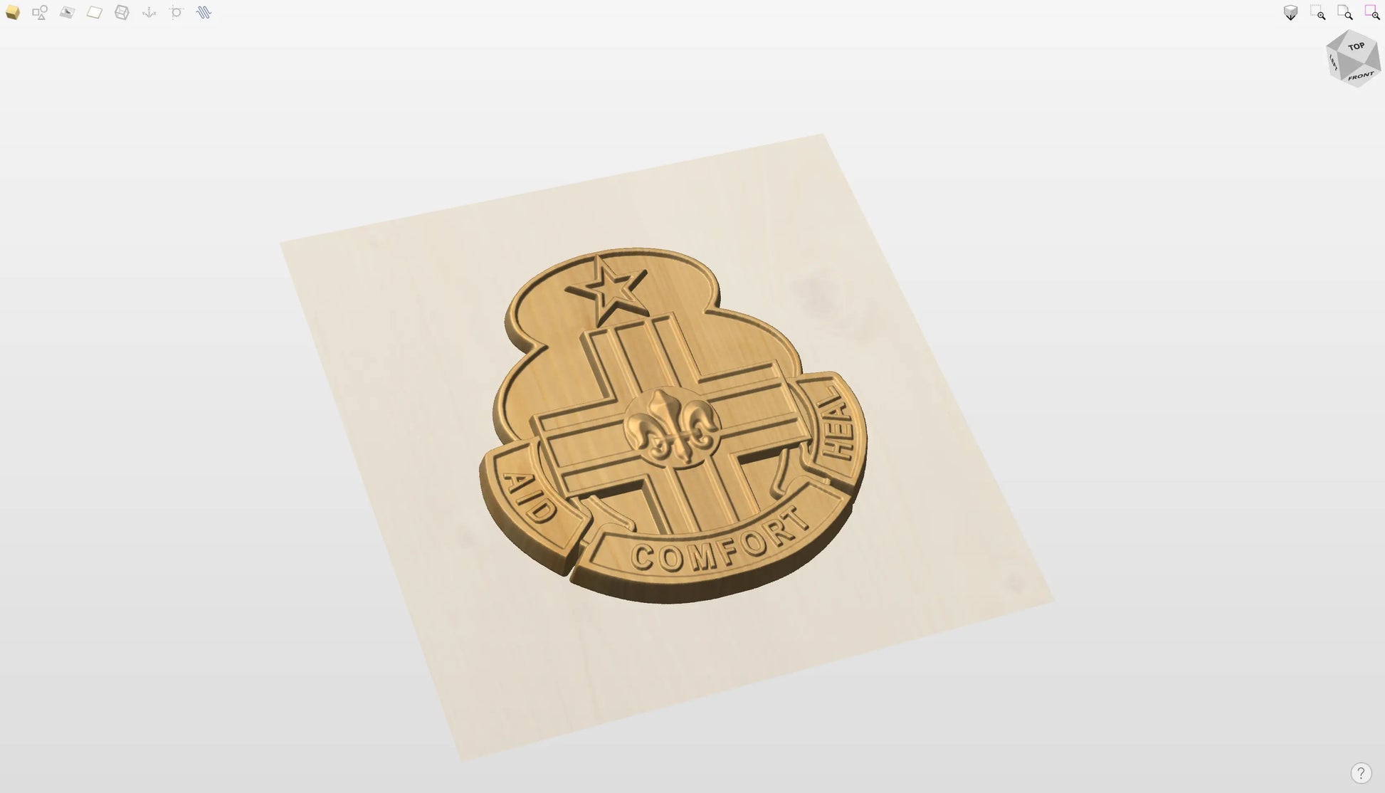 CNC File I  US Army 94th Combat Support Hospital Crest 3D Model I  RathTech Design My Store