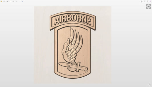 CNC File I  US Army 173rd Airborne Brigade Unit Patch 3D Model I  RathTech Design My Store