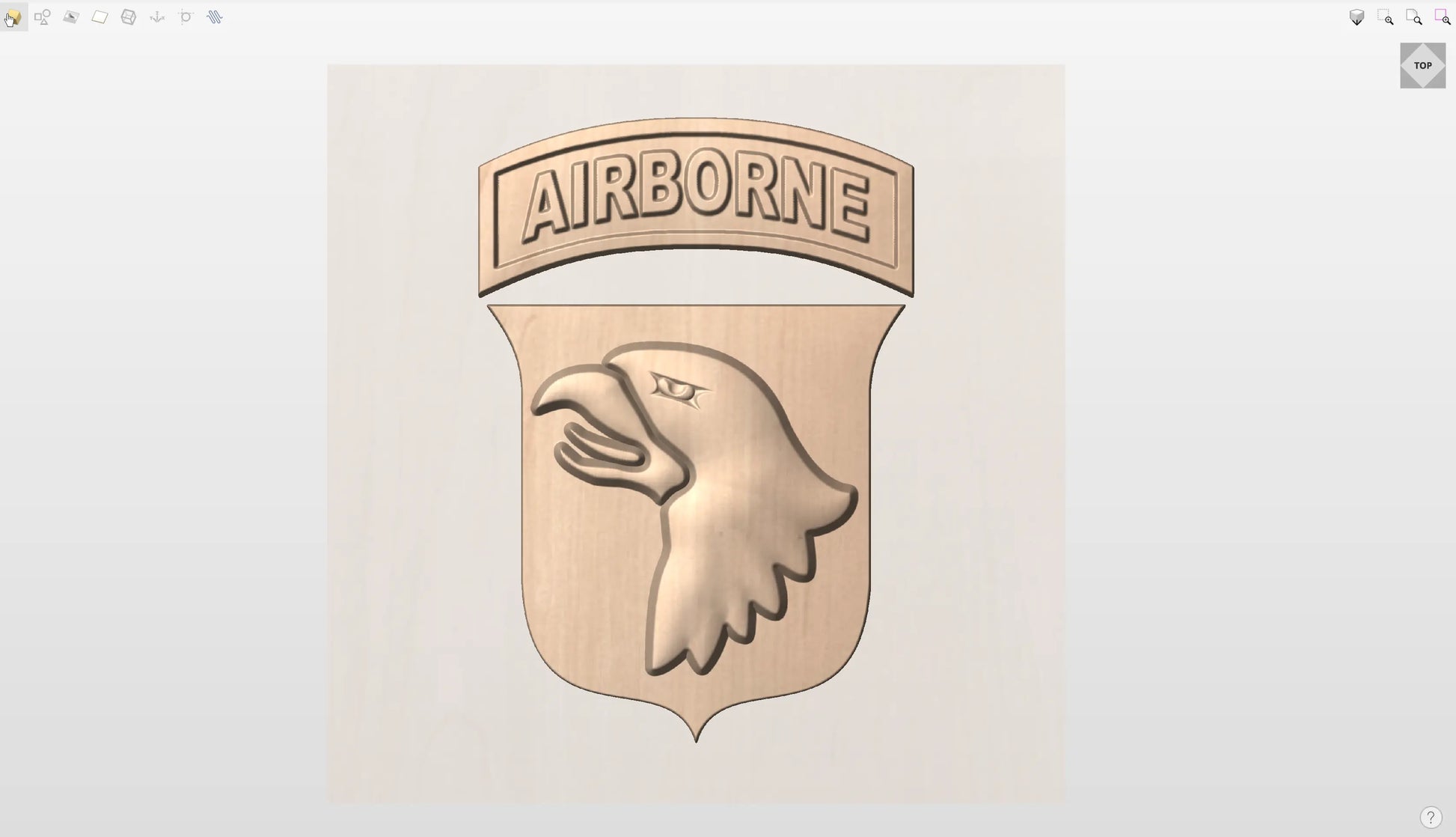 CNC File I  US Army 101st Airborne Division Unit Patch 3D Model I  RathTech Design My Store