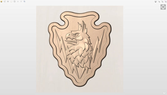 CNC File I  US Army 71st Expeditionary Military Intelligence Brigade Unit Patch 3D Model I  RathTech Design My Store