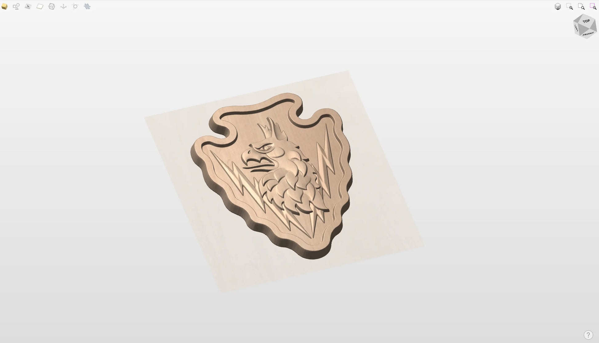 CNC File I  US Army 71st Expeditionary Military Intelligence Brigade Unit Patch 3D Model I  RathTech Design My Store
