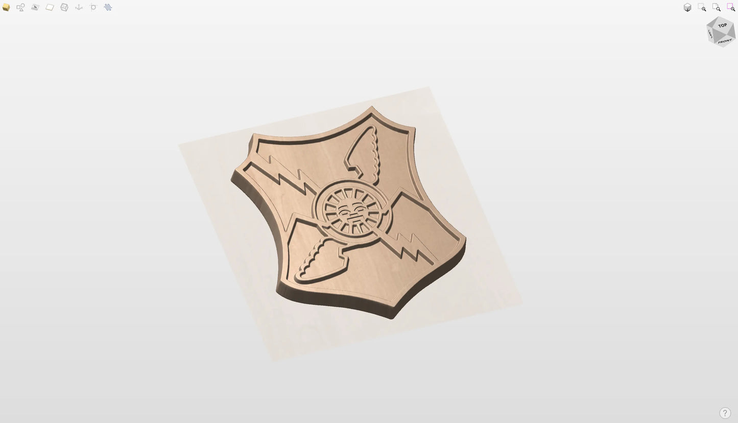 CNC File I  US Army 61st Air Defense Artillery Regimental Crest 3D Model I  RathTech Design My Store