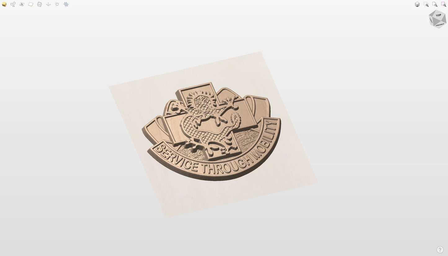 CNC File I  US Army 28th Combat Support Hospital Crest 3D Model I  RathTech Design My Store