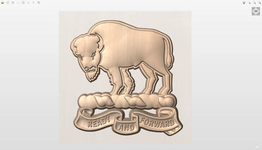 CNC File I  US Army 10th Cavalry Regiment Crest 3D Model I  RathTech Design My Store