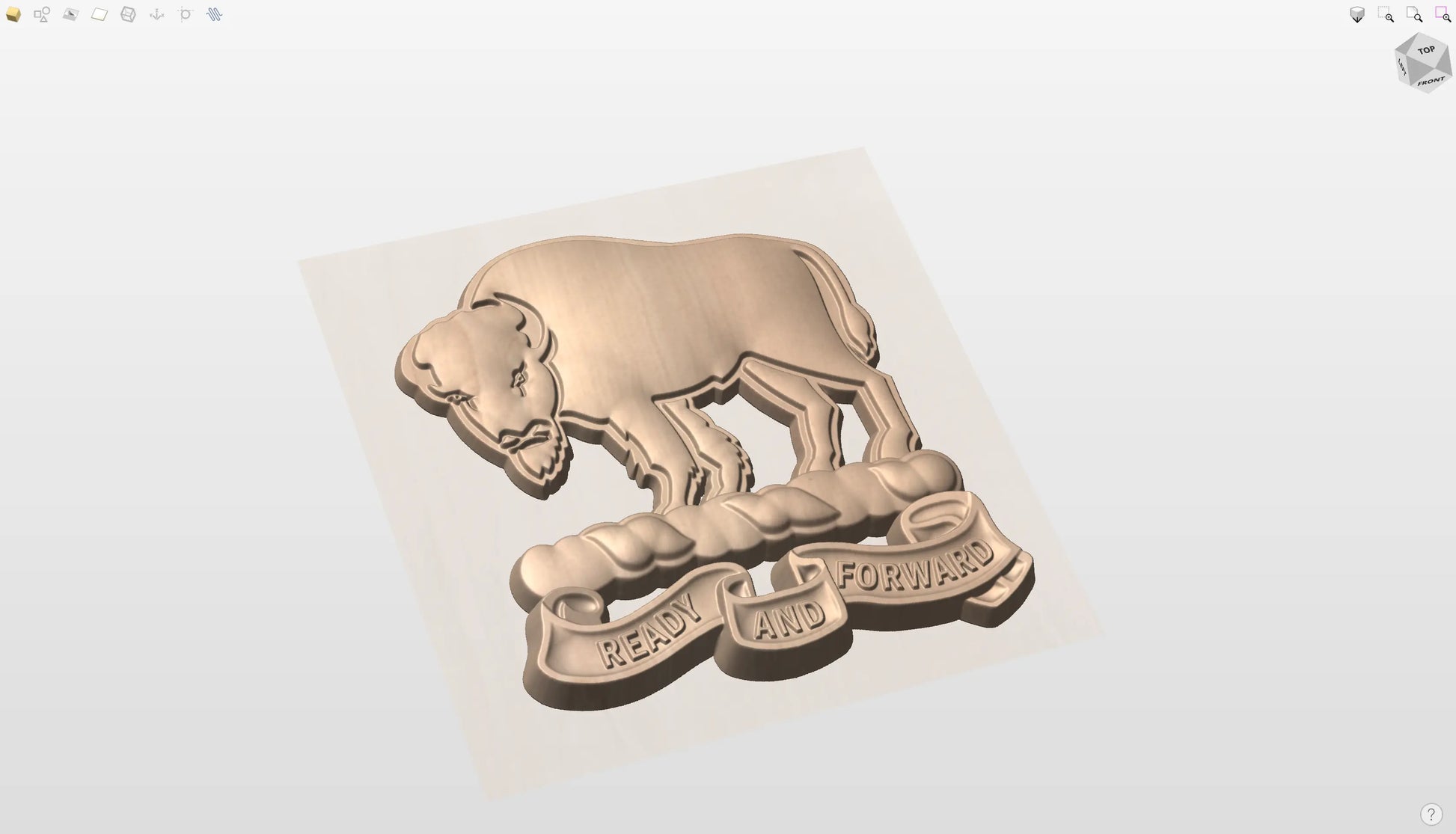 CNC File I  US Army 10th Cavalry Regiment Crest 3D Model I  RathTech Design My Store