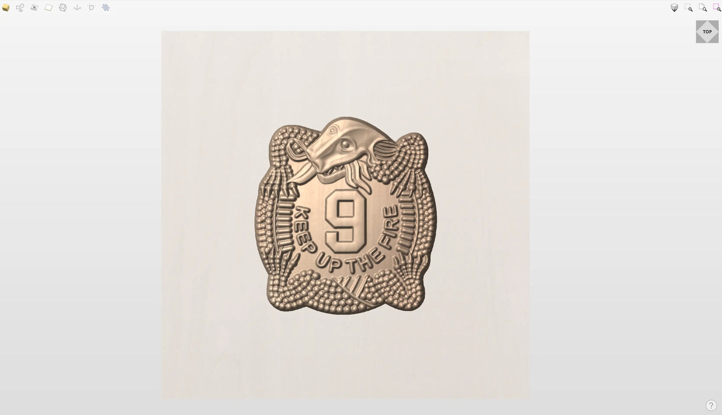 CNC File I  US Army 9th Infantry Regiment Crest 3D Model I  RathTech Design My Store