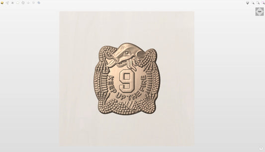 CNC File I  US Army 9th Infantry Regiment Crest 3D Model I  RathTech Design My Store