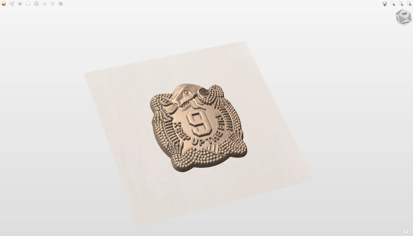CNC File I  US Army 9th Infantry Regiment Crest 3D Model I  RathTech Design My Store