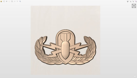 CNC File I US Army Explosive Ordnance Disposal Badge I  RathTech Design My Store