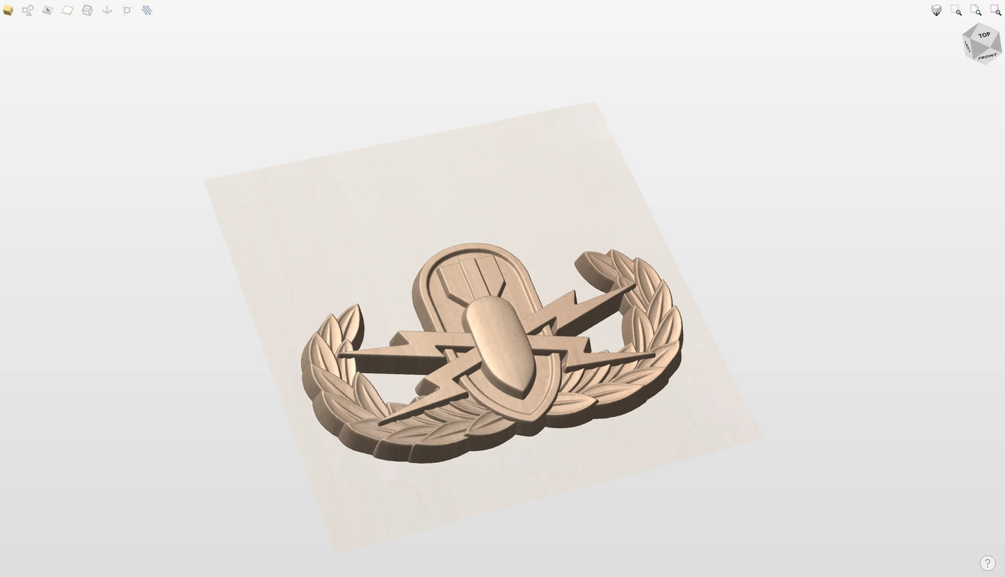 CNC File I US Army Explosive Ordnance Disposal Badge I  RathTech Design My Store