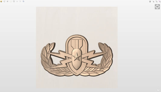 CNC File I US Army Explosive Ordnance Disposal Senior Badge I  RathTech Design My Store