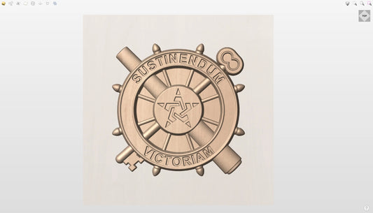 CNC File I  US Army Logistics Insignia 3D Model I  RathTech Design My Store