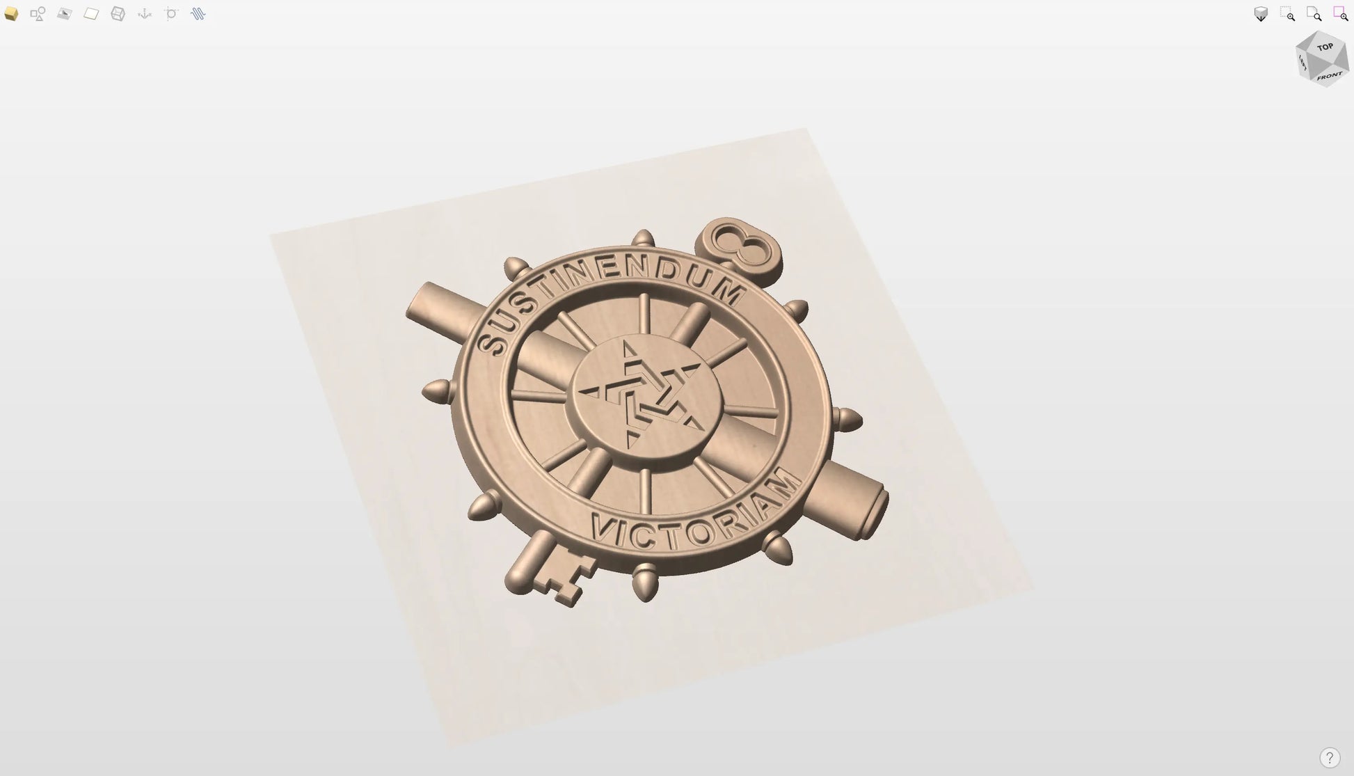 CNC File I  US Army Logistics Insignia 3D Model I  RathTech Design My Store