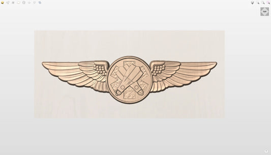 CNC File I US Coast Guard Rescue Swimmer Badge 3D Model I  RathTech Design My Store