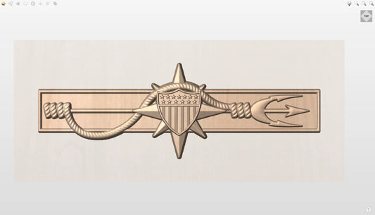 CNC File I US Coast Guard Marine Safety Badge 3D Model I  RathTech Design My Store