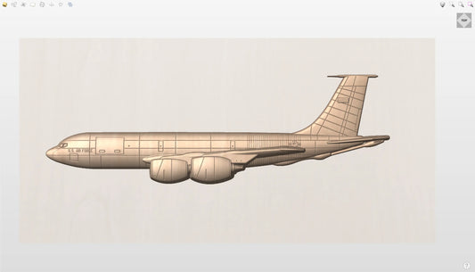 CNC File I US Air Force KC-135 Stratotanker 3D Model I RathTech Design My Store