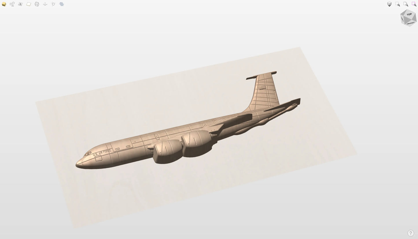 CNC File I US Air Force KC-135 Stratotanker 3D Model I RathTech Design My Store