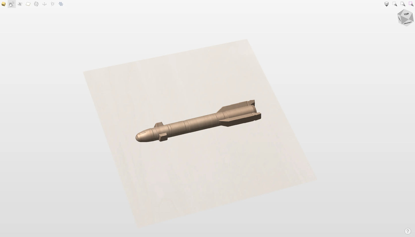 CNC File I Hellfire Missile 3D Model I  RathTech Design My Store