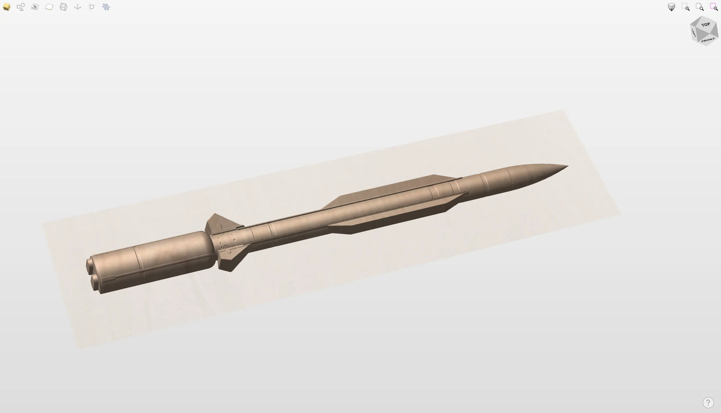 CNC File I SM-6 Missile 3D Model I  RathTech Design My Store