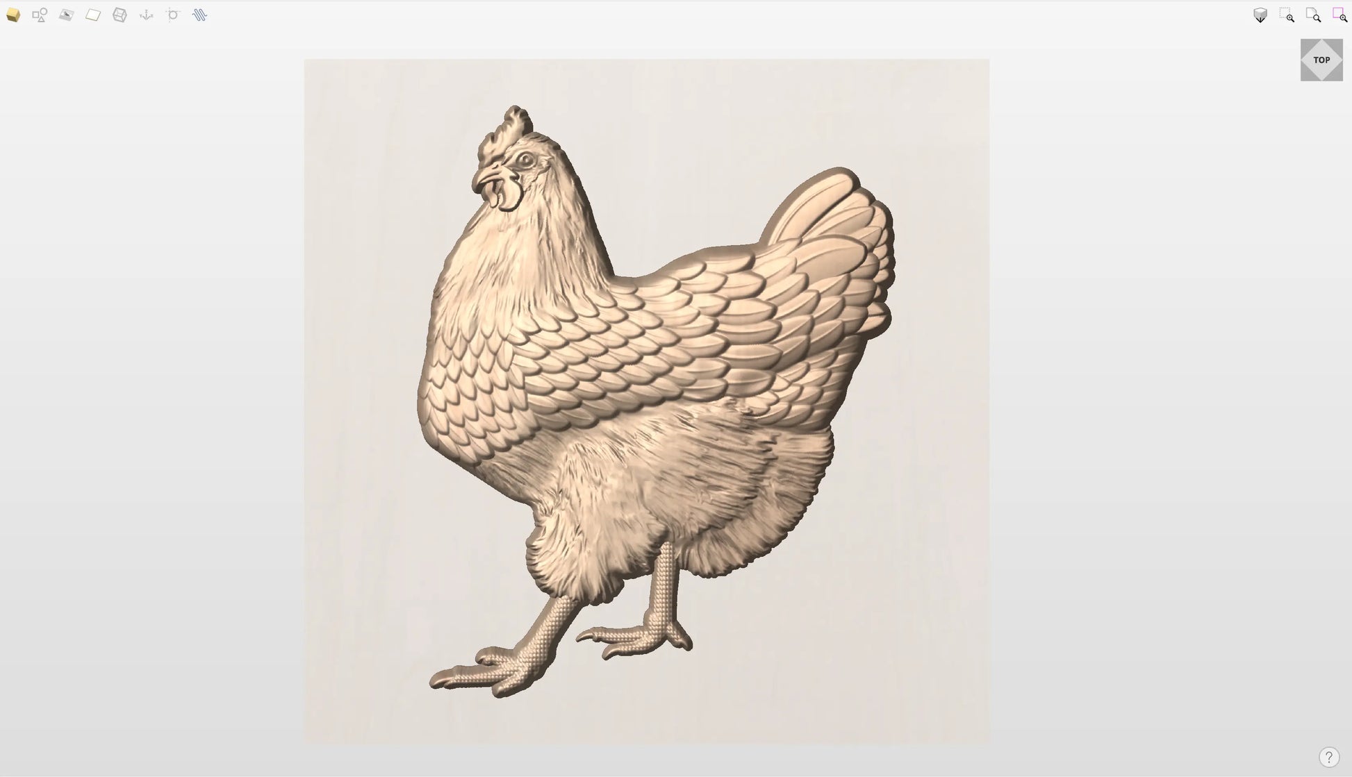 CNC File I Farm Animals I Buff Orpington Chicken 3D Model I  RathTech Design My Store