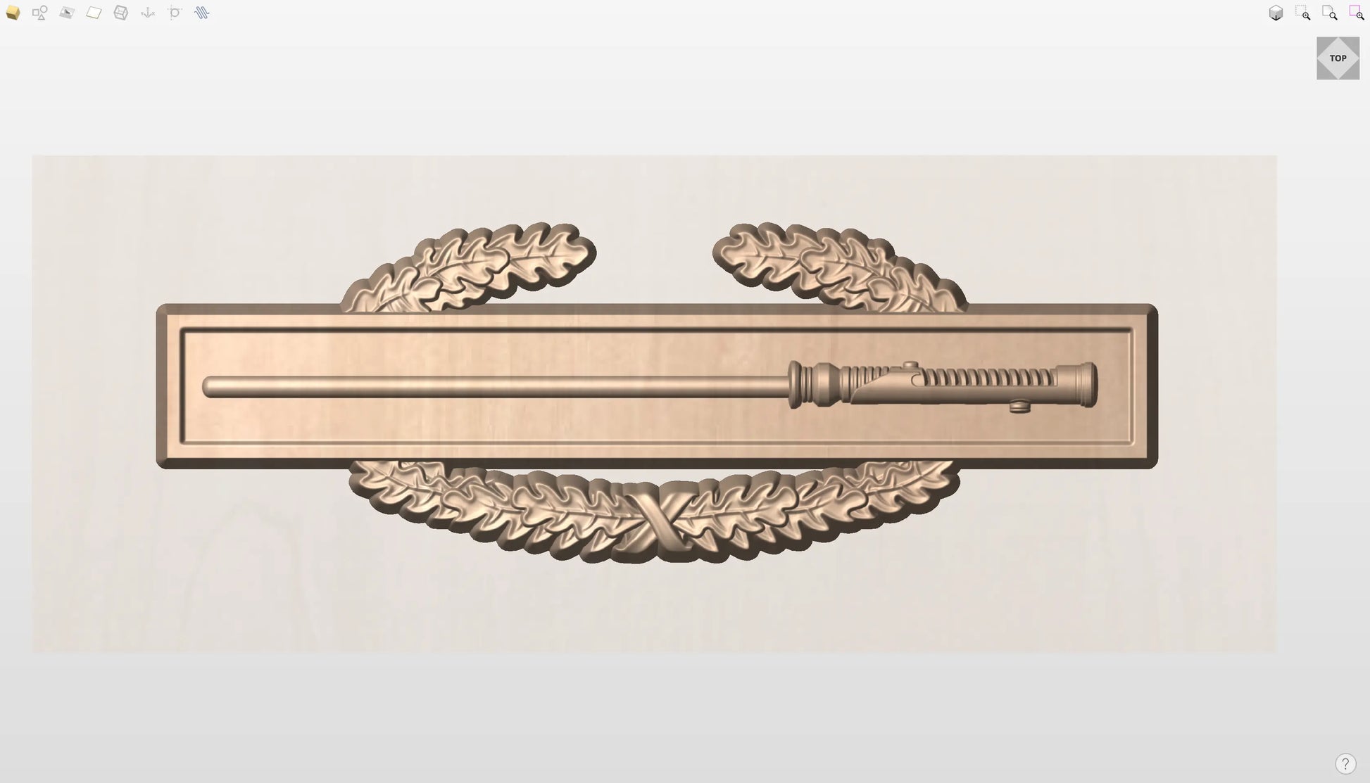 CNC File I  US Space Force Combat Infantry Badge 3D Model I  RathTech Design - My Store