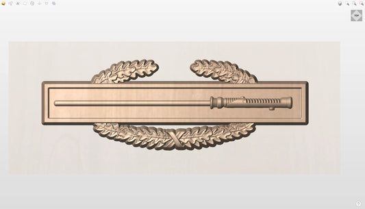 CNC File I  US Space Force Combat Infantry Badge 3D Model I  RathTech Design - My Store