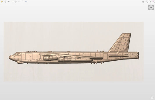 CNC File I US Military I  US Air Force B-52H Stratofortress 3D Model I RathTech Design - My Store