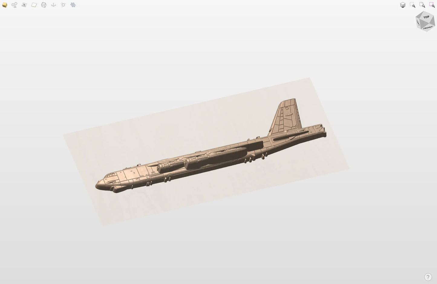 CNC File I US Military I  US Air Force B-52H Stratofortress 3D Model I RathTech Design - My Store