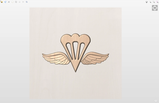 CNC File I  US Navy Aircrew Survival Equipmentman Rating 3D Model I  RathTech Design