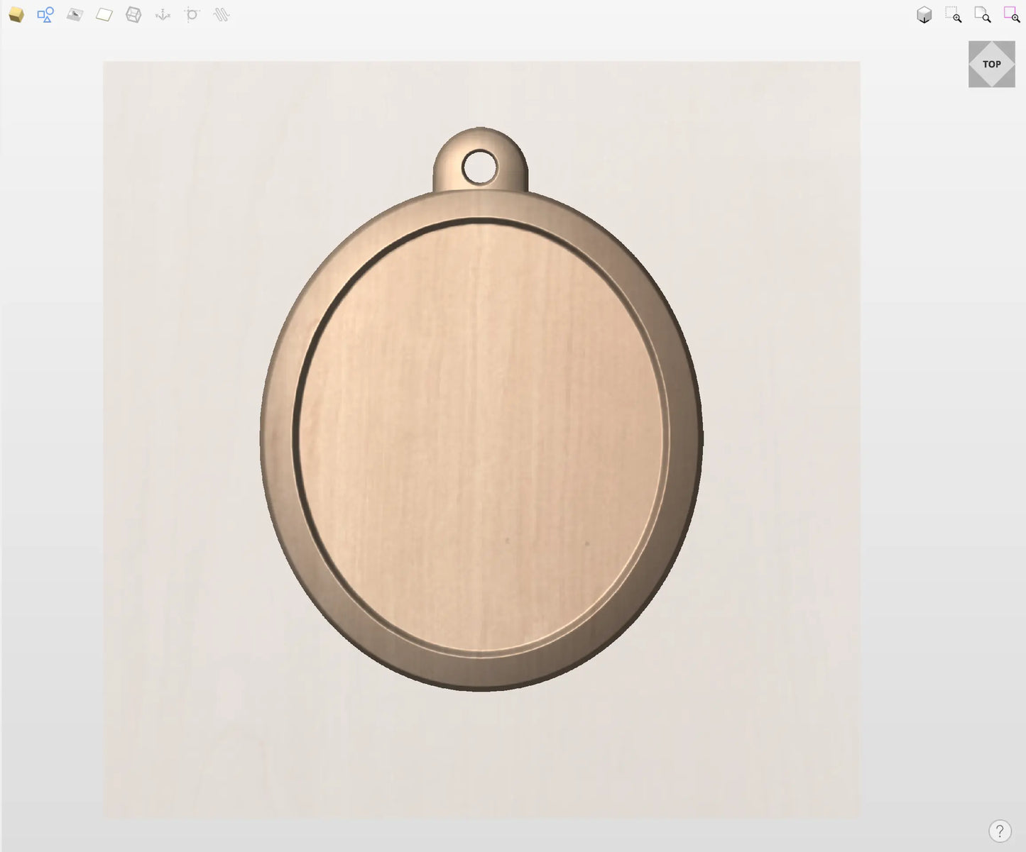 CNC File l Christmas l 4" Ornament Blank 3D Model l RathTech Design