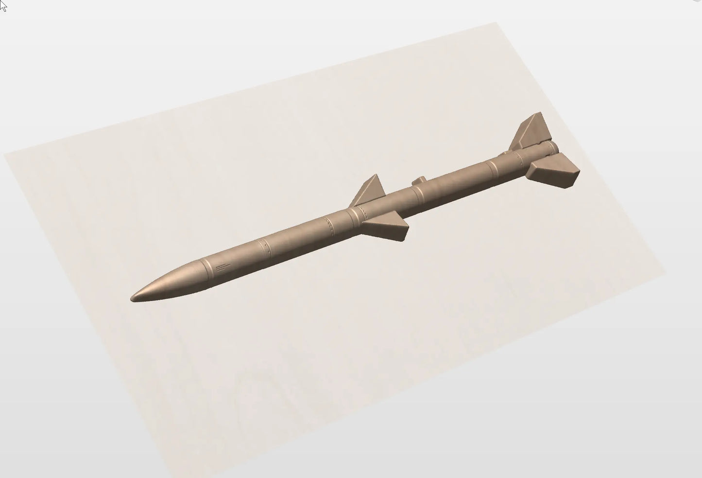 CNC File I US Military I US Air Force I AIM-120A Missile 3D Model I  RathTech Design My Store