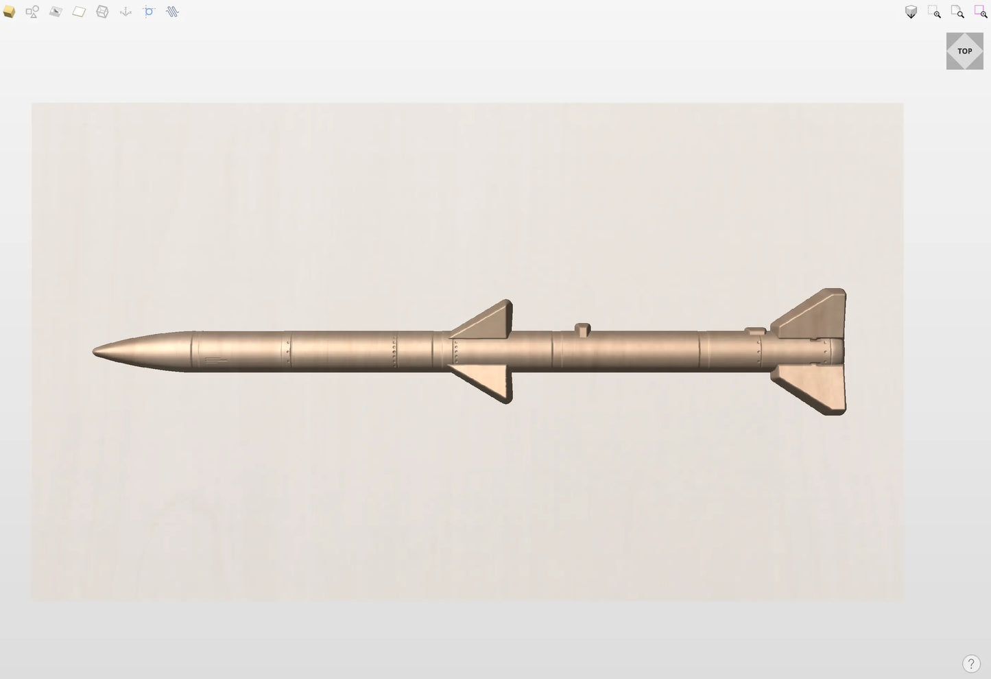 CNC File I US Military I US Air Force I AIM-120A Missile 3D Model I  RathTech Design My Store