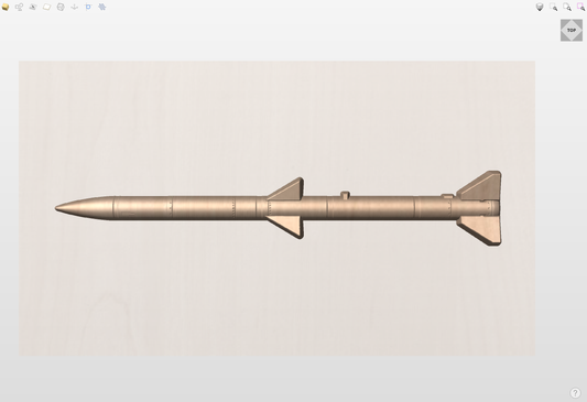 CNC File I US Military I US Air Force I AIM-120A Missile 3D Model I  RathTech Design