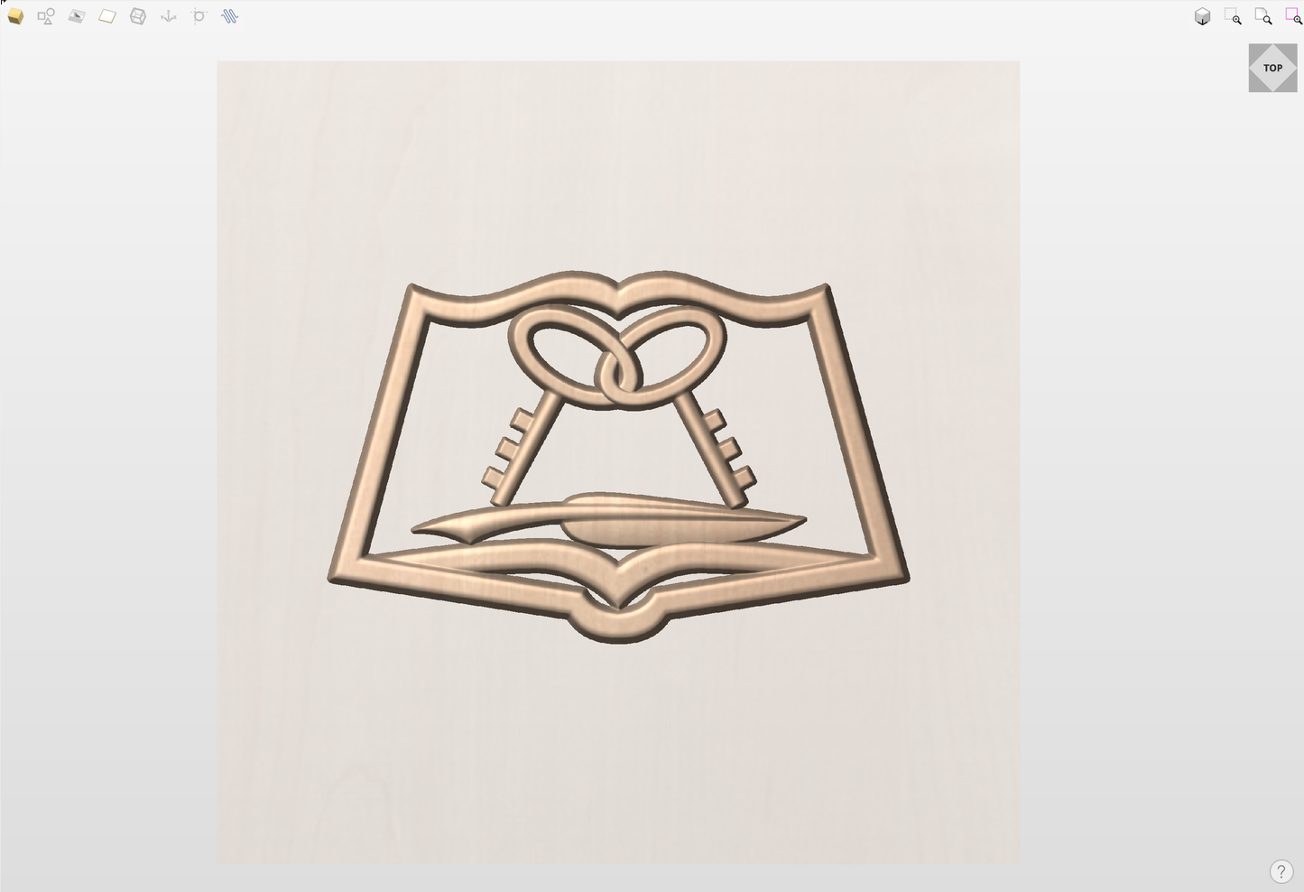 CNC File I  US Navy Culinary Specialist Rating 3D Model I  RathTech Design